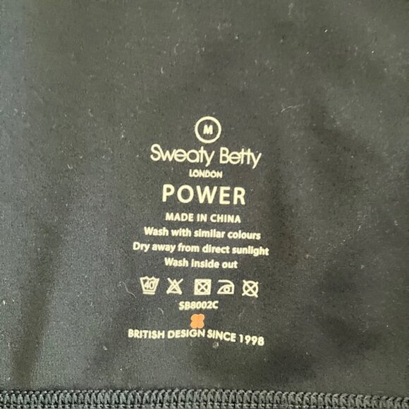 Sweaty Betty London halter athletic tank navy yellow women's size 8 - Picture 3 of 3